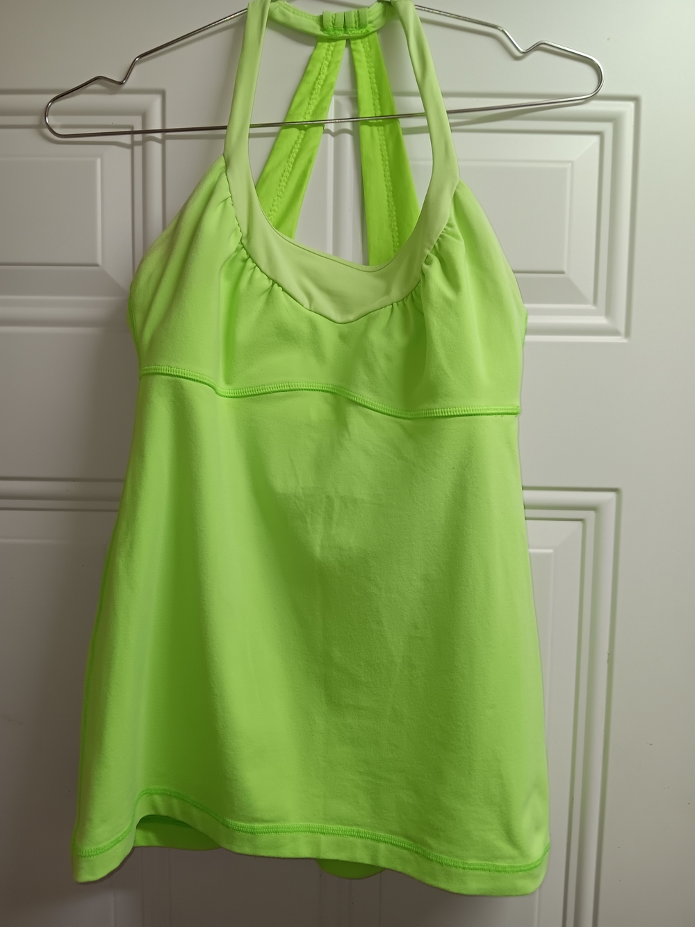 lululemon athletica Neon Lime Halter Tank Top